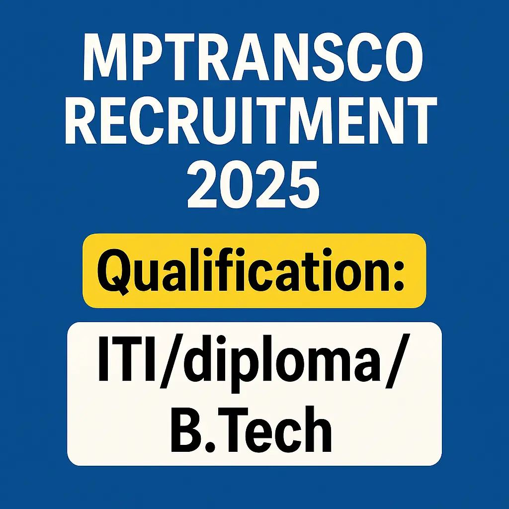 MPTRANSCO Recruitment 2025 Banner