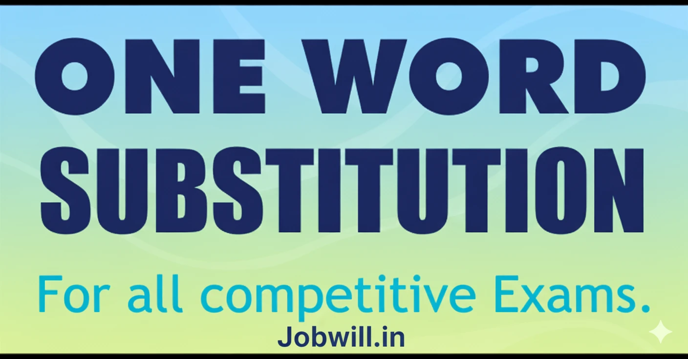 One Word Substitution 2025 for SSC