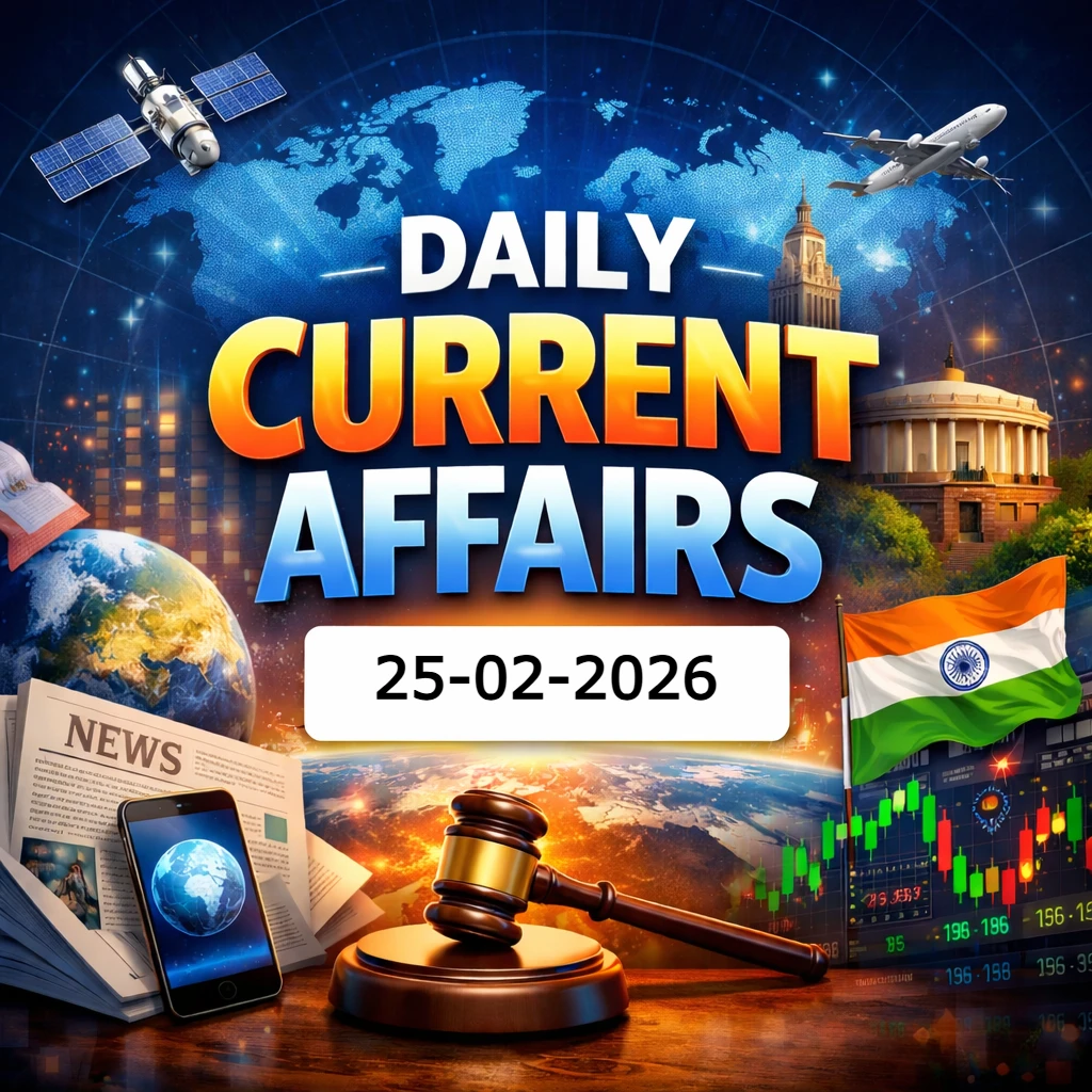 25 February 2026 Daily Current Affairs for SSC and RRB NTPC