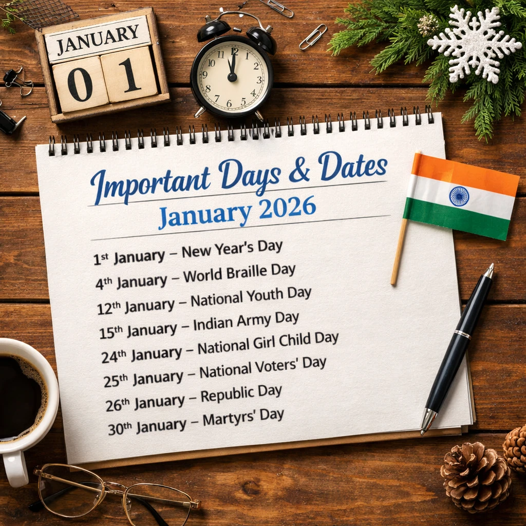 Important Days & Dates January 2026